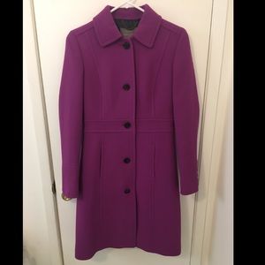 J Crew Lady Day Coat Wool Double Cloth Thinsulate